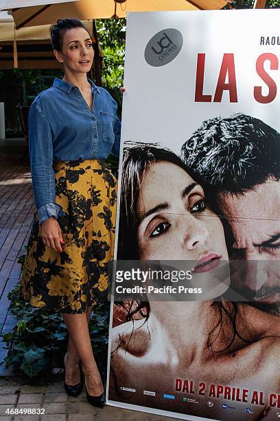 Ambra Angiolini pose for the photocall of the movie "La Scelta" directed by Michele Placido, which opens today at the cinema. The actress was also...