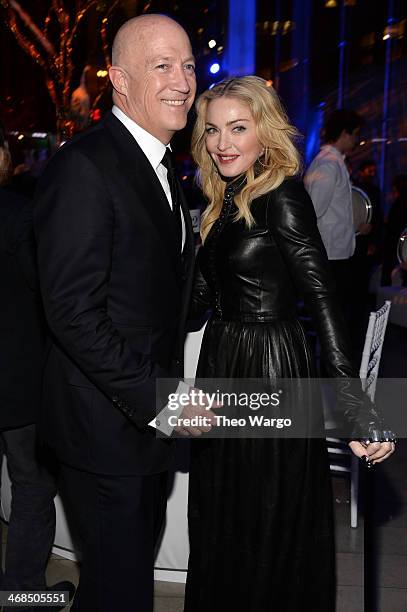 Bryan Lourd and Madonna attend the Great American Songbook event honoring Bryan Lourd at Alice Tully Hall on February 10, 2014 in New York City.