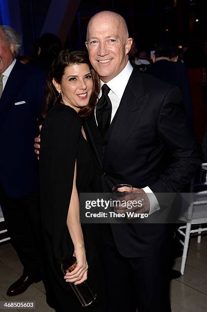 Actress Marisa Tomei and Bryan Lourd attend the Great American Songbook event honoring Bryan Lourd at Alice Tully Hall on February 10, 2014 in New...