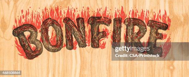 bonfire - bonfire stock illustrations