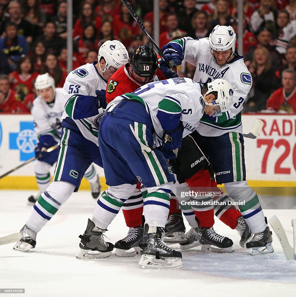 Vancouver Canucks v Chicago Blackhawks