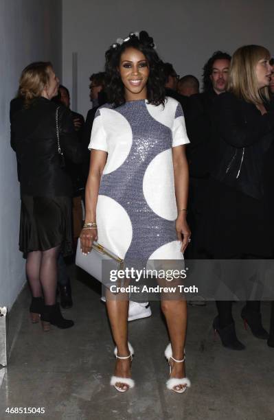 Stylist June Ambrose attends the dinner to celebrate the Brothers, Sisters, Sons And Daughters Spring 2014 campaign launch on February 10, 2014 in...