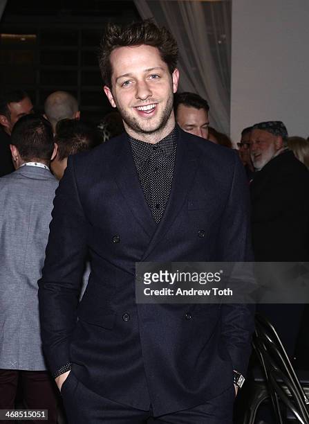 Writer Derek Blasberg attends the dinner to celebrate the Brothers, Sisters, Sons And Daughters Spring 2014 campaign launch on February 10, 2014 in...