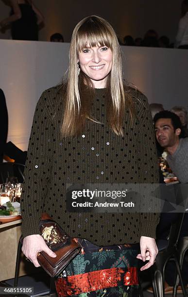 Editor Teen Vogue Amy Astley attends the dinner to celebrate the Brothers, Sisters, Sons And Daughters Spring 2014 campaign launch on February 10,...