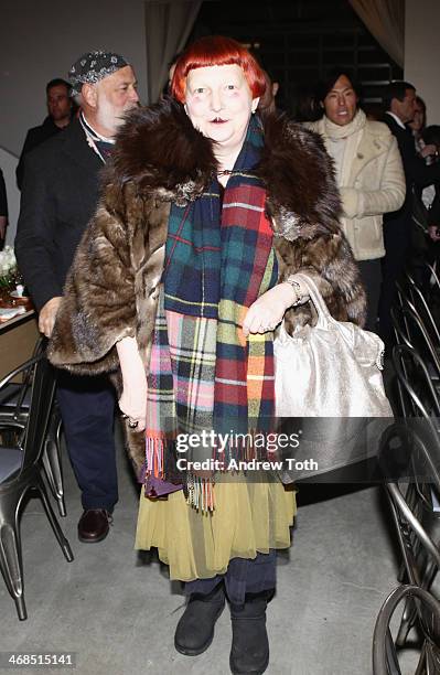 Writer Lynn Yaeger attends the dinner to celebrate the Brothers, Sisters, Sons And Daughters Spring 2014 campaign launch on February 10, 2014 in New...