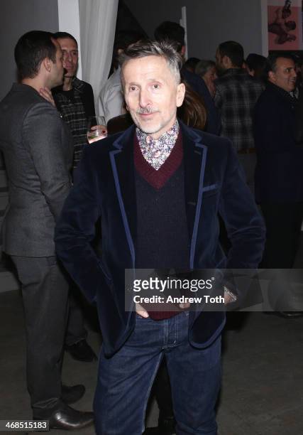 Simon Doonan attends the dinner to celebrate the Brothers, Sisters, Sons And Daughters Spring 2014 campaign launch on February 10, 2014 in New York...