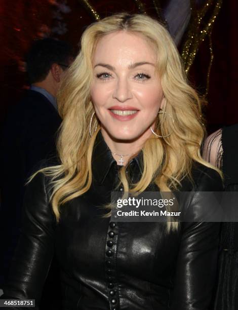 Madonna attends The Great American Songbook event honoring Bryan Lourd at Alice Tully Hall on February 10, 2014 in New York City.