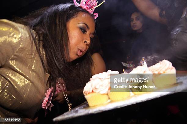 Kenashia 'Shia' Douglas celebrates her birthday at Taj on April 2 in New York City.