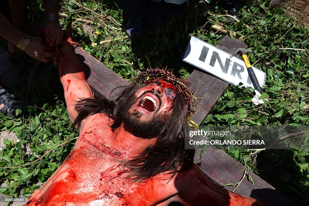 HONDURAS-RELIGION-HOLY WEEK-GOOD FRIDAY