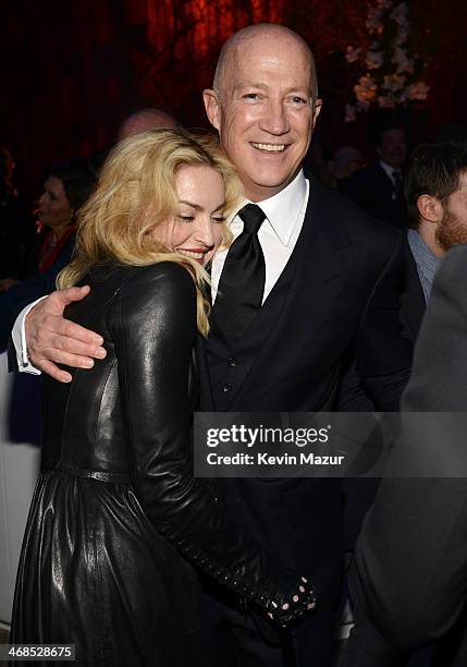 Bryan Lourd and Madonna attend The Great American Songbook event honoring Bryan Lourd at Alice Tully Hall on February 10, 2014 in New York City.