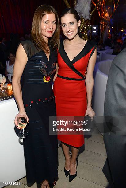 Jill Hennessy and Allison Williams attend The Great American Songbook event honoring Bryan Lourd at Alice Tully Hall on February 10, 2014 in New York...