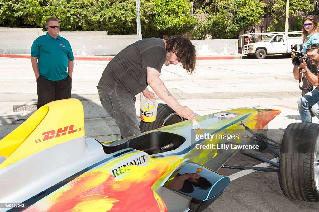 Contemporary Artist Domingo Zapata Paints Formula E Car