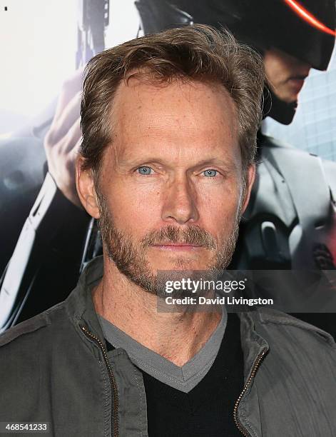 Actor Tom Schanley attends the premiere of Columbia Pictures' "Robocop" at the TCL Chinese Theatre on February 10, 2014 in Hollywood, California.