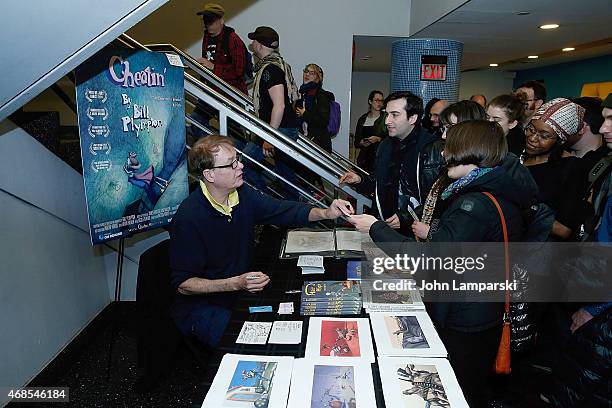 Bill Plympton attends "Cheatin" New York Premiere at Village East Cinema on April 3, 2015 in New York City.