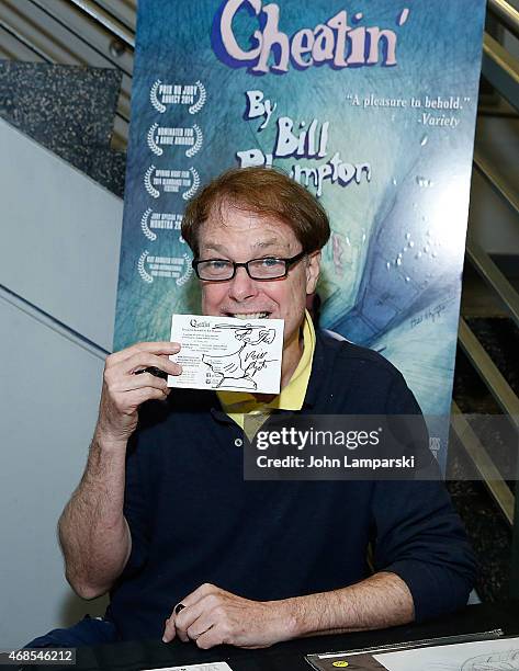 Bill Plympton attends "Cheatin" New York Premiere at Village East Cinema on April 3, 2015 in New York City.