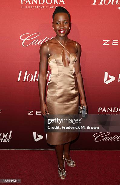 Actress Lupita Nyong'o attends The Hollywood Reporter's Annual Nominees Night Party at Spago on February 10, 2014 in Beverly Hills, California.