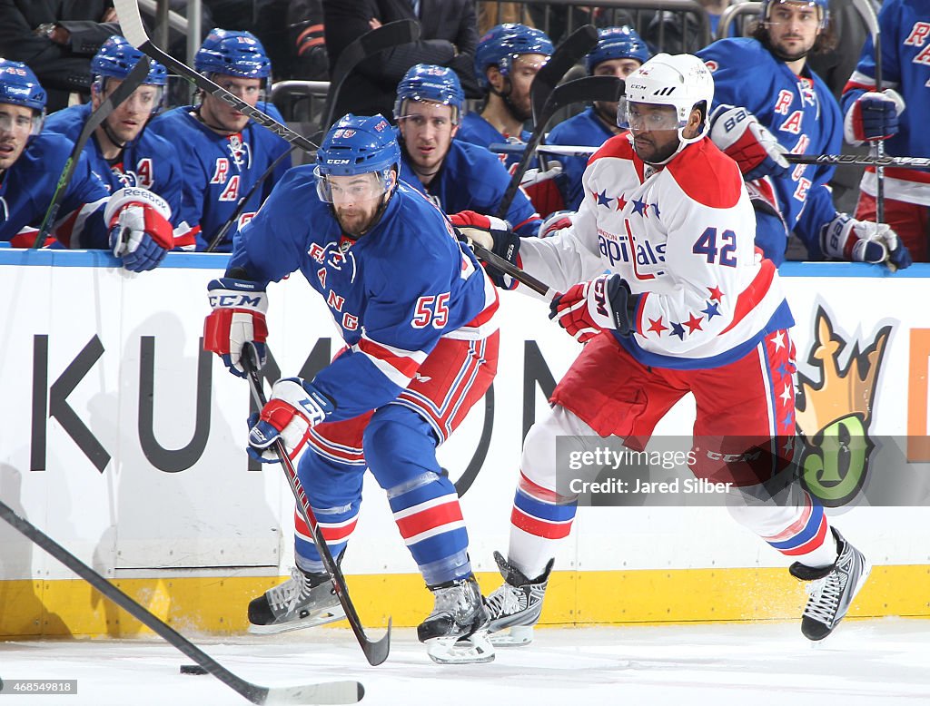 Washington Capitals v New York Rangers