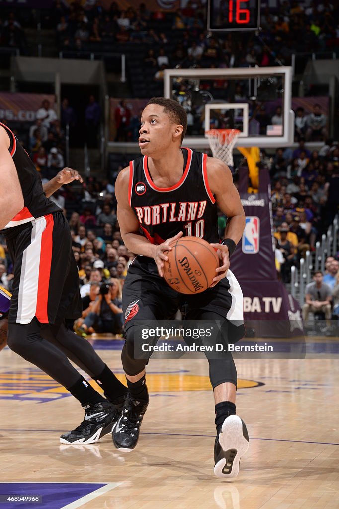 Portland Trail Blazers v Los Angeles Lakers