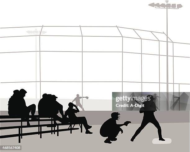 baseballstance - baseball glove silhouette stock illustrations