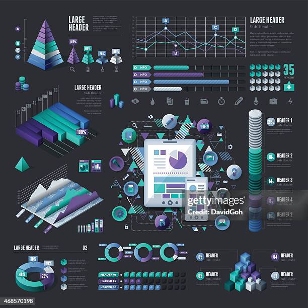 infographic elements - pyramid infographic stock illustrations