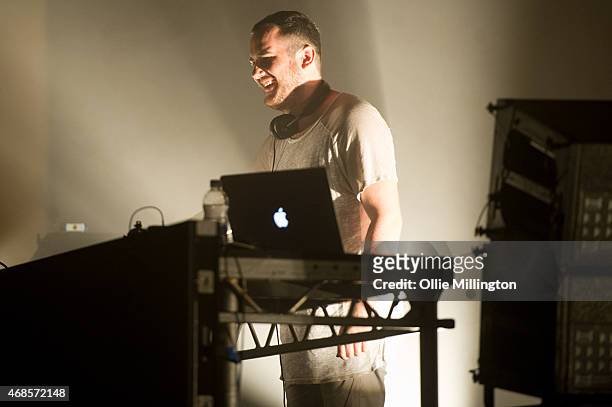 Andrew Bayer performs on stage at Brixton Academy on April 3, 2015 in London, United Kingdom.