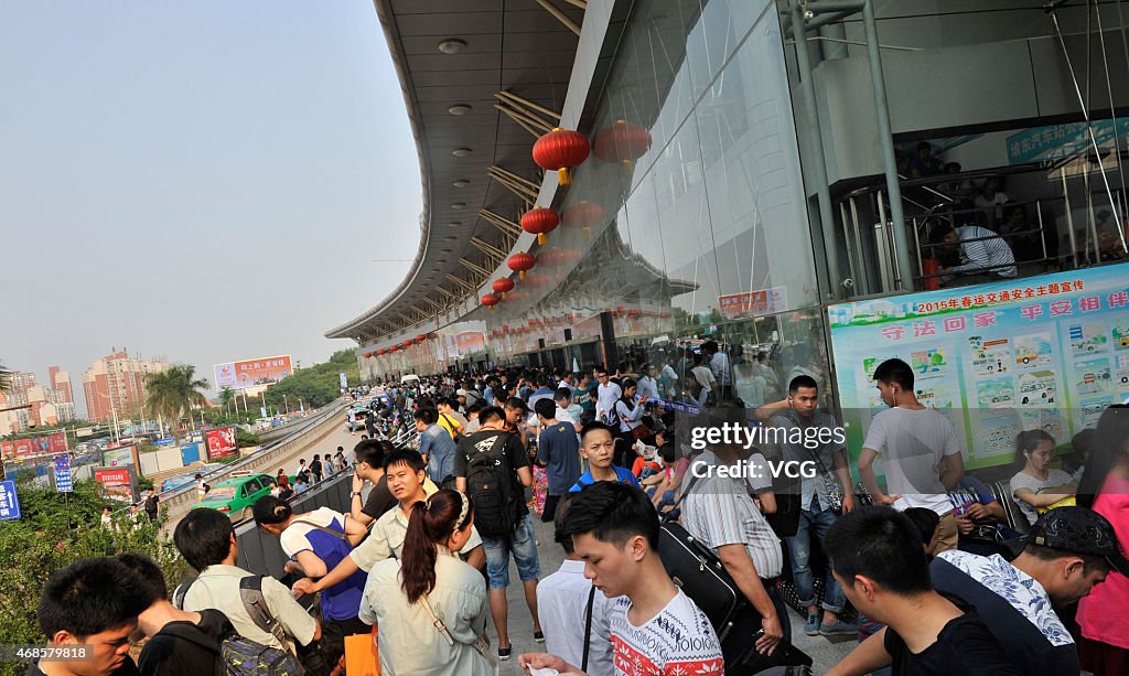 China Experiences Travel Peak Ahead Of Qingming Festival Holiday