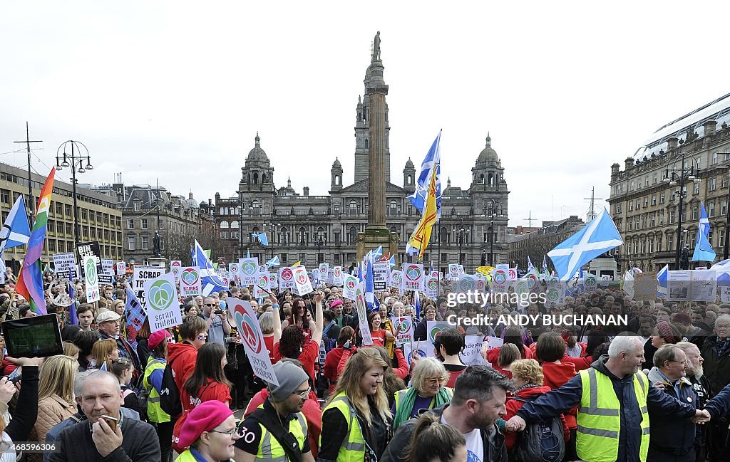 BRITAIN-SCOTLAND-NUCLEAR-PROTEST