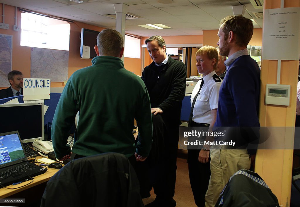 David Cameron Visits Flood Victims In The South West