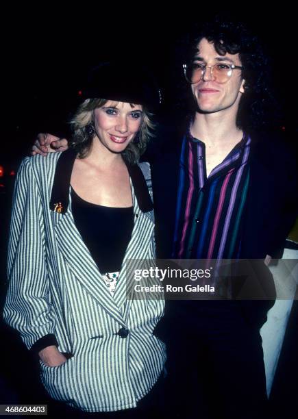 Actress Rosanna Arquette and musician Steve Porcaro of Toto on July 1, 1983 dine at Chasen's Restaurant in Beverly Hills, California.