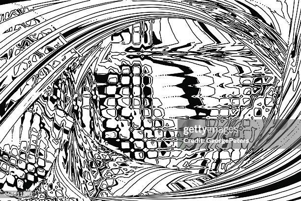 doodle background abstract - batik stock illustrations