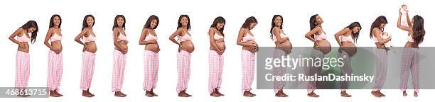 pregnancy period and birth. - sports period stockfoto's en -beelden
