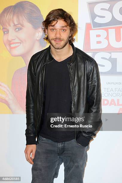 Lorenzo Richelmy attends the 'Sotto Una Buona Stella' photocall at cinema Savoy on February 11, 2014 in Rome, Italy.