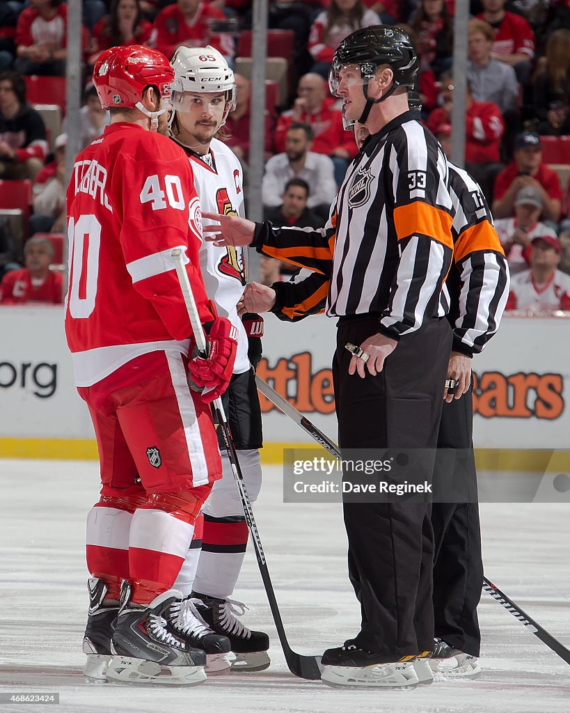 Ottawa Senators v Detroit Red Wings