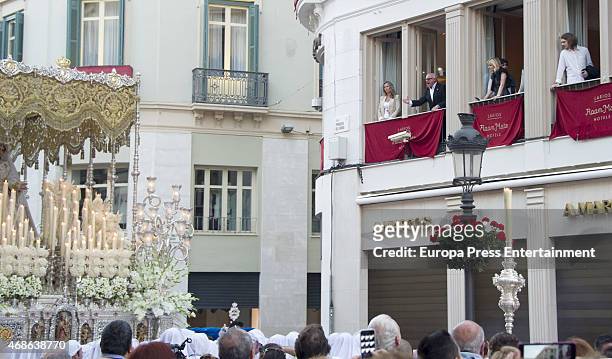 Alexander Bauer attends Holy procession during Holy Week celebration on March 31, 2015 in Malaga, Spain.