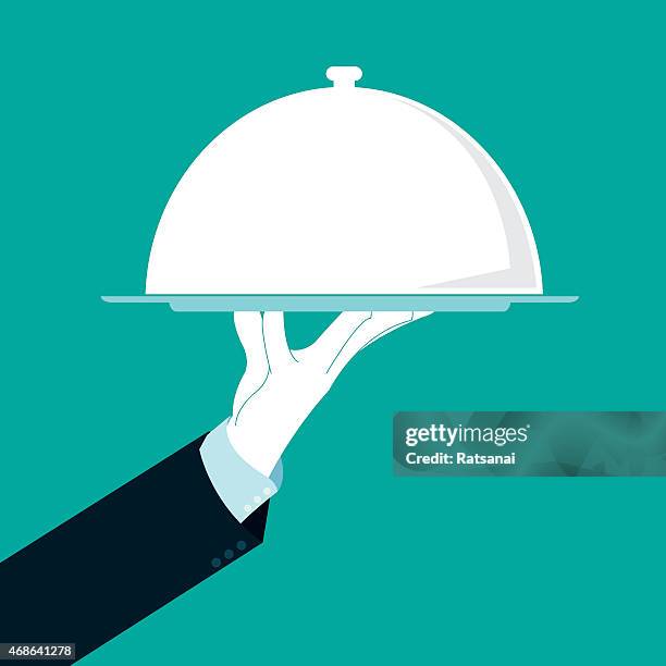 waiter vector - restaurant server stock illustrations