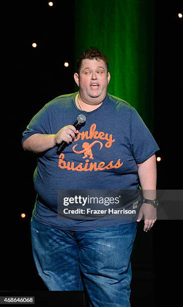 Comedian Ralphie May performs at KROQ Presents Kevin & Bean's April Foolishness at The Shrine Auditorium on April 4, 2015 in Los Angeles, California.