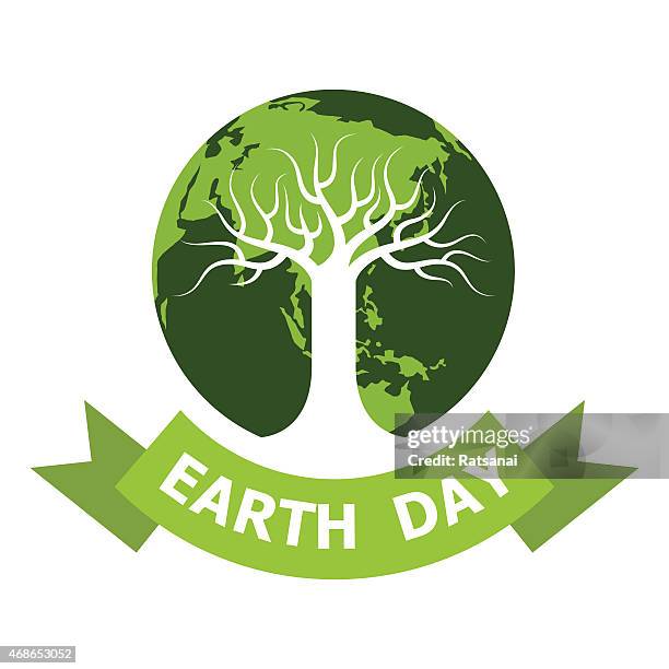 earth day icon - earth day stock illustrations