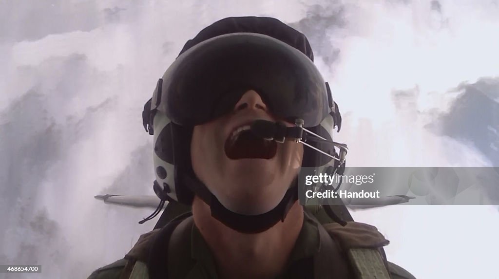 Prince Harry flies in a Spitfire