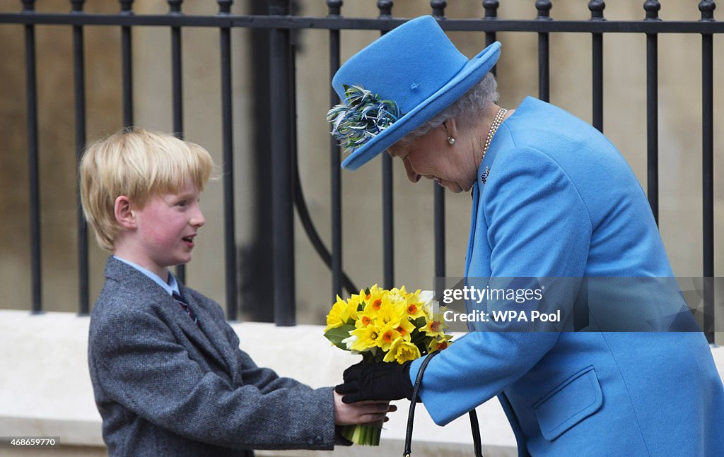 Royal Family Attend Easter Sunday Service At Windsor Castle