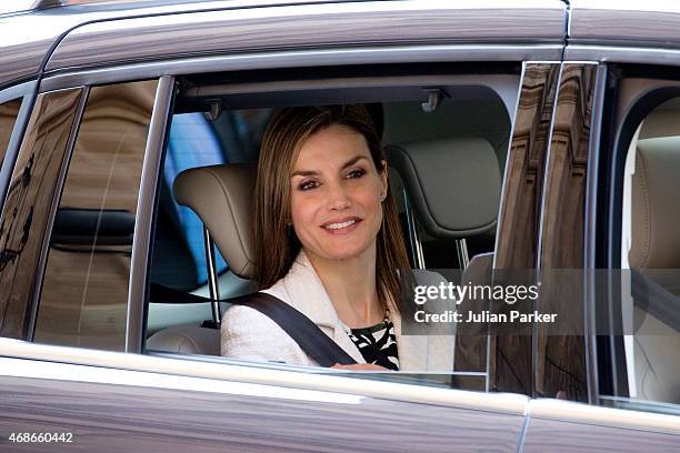 Queen Letizia of Spain attends the Easter Mass at the Cathedral of Palma de Mallorca, on April 5, 2015 in Palma de Mallorca, Spain