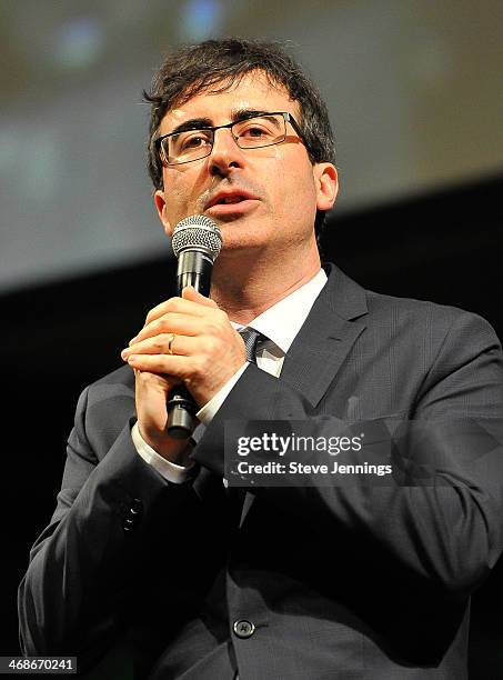 John Oliver, Master of Ceremonies at the 7th Annual Crunchies Awards at Davies Symphony Hall on February 10, 2014 in San Francisco, California.