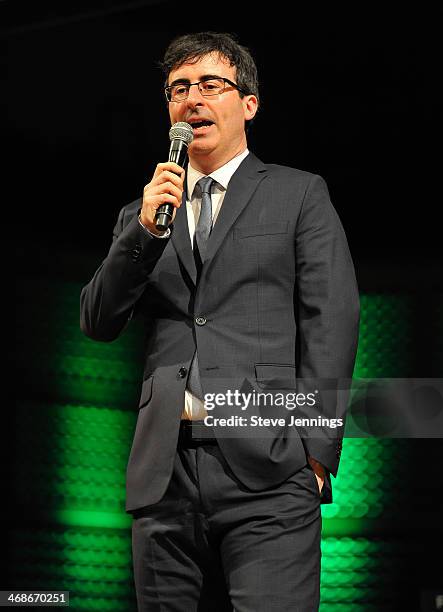 John Oliver, Master of Ceremonies at the 7th Annual Crunchies Awards at Davies Symphony Hall on February 10, 2014 in San Francisco, California.