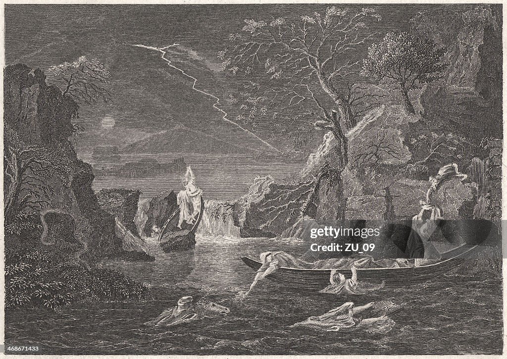 Winter (The Flood), by French painter Nicolas Poussin, published 1836