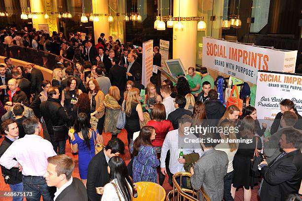 The Social Imprints booth at the 7th Annual Crunchies Awards at Davies Symphony Hall on February 10, 2014 in San Francisco, California.