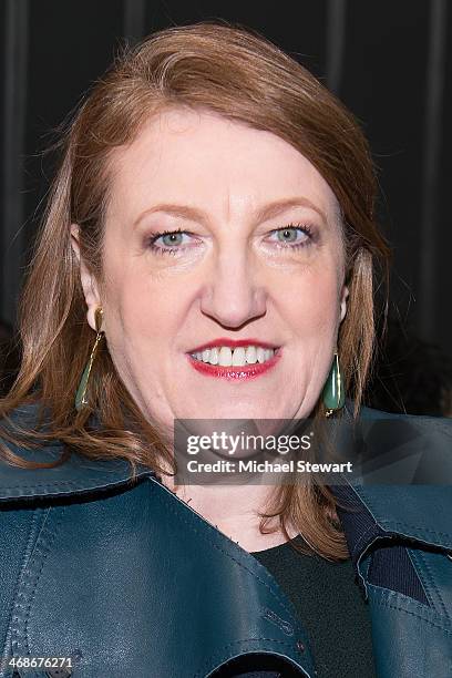 Glenda Bailey attends the Vera Wang Collection Show during Mercedes-Benz Fashion Week Fall 2014 at Dia Center on February 11, 2014 in New York City.