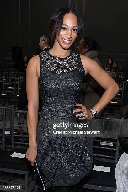 Alexis Stoudemire attends the Vera Wang Collection Show during Mercedes-Benz Fashion Week Fall 2014 at Dia Center on February 11, 2014 in New York...