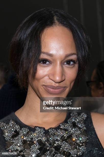 Alexis Stoudemire attends the Vera Wang Collection Show during Mercedes-Benz Fashion Week Fall 2014 at Dia Center on February 11, 2014 in New York...