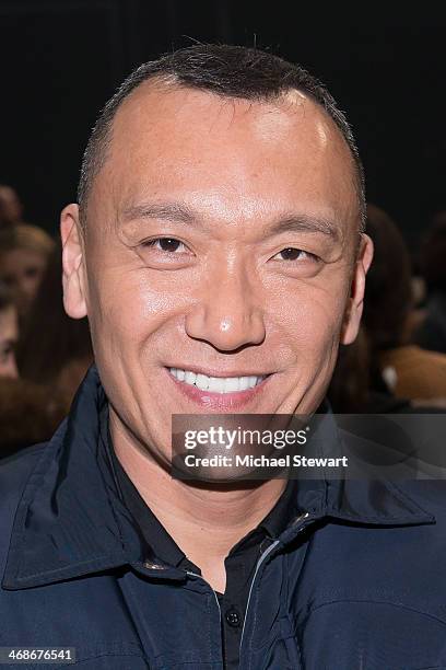 Elle magazine creative director Joe Zee attends the Vera Wang Collection Show during Mercedes-Benz Fashion Week Fall 2014 at Dia Center on February...