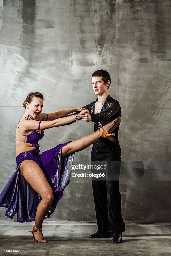 Couple dancing, ballroom dancing