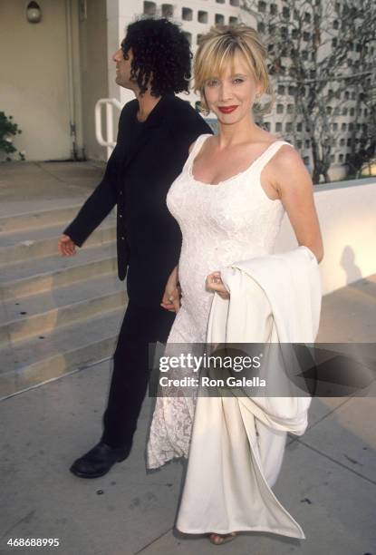 Actress Rosanna Arquette and husband John Sidel attend the "Mi Vida Loca" Hollywood Premiere on July 18, 1994 at the Cinerama Dome Theatre in...